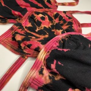 3 Pink Cotton Face Masks